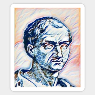 Anicius Manlius Severinus Boethius Colourful Portrait | Boethius Artwork 12 Sticker